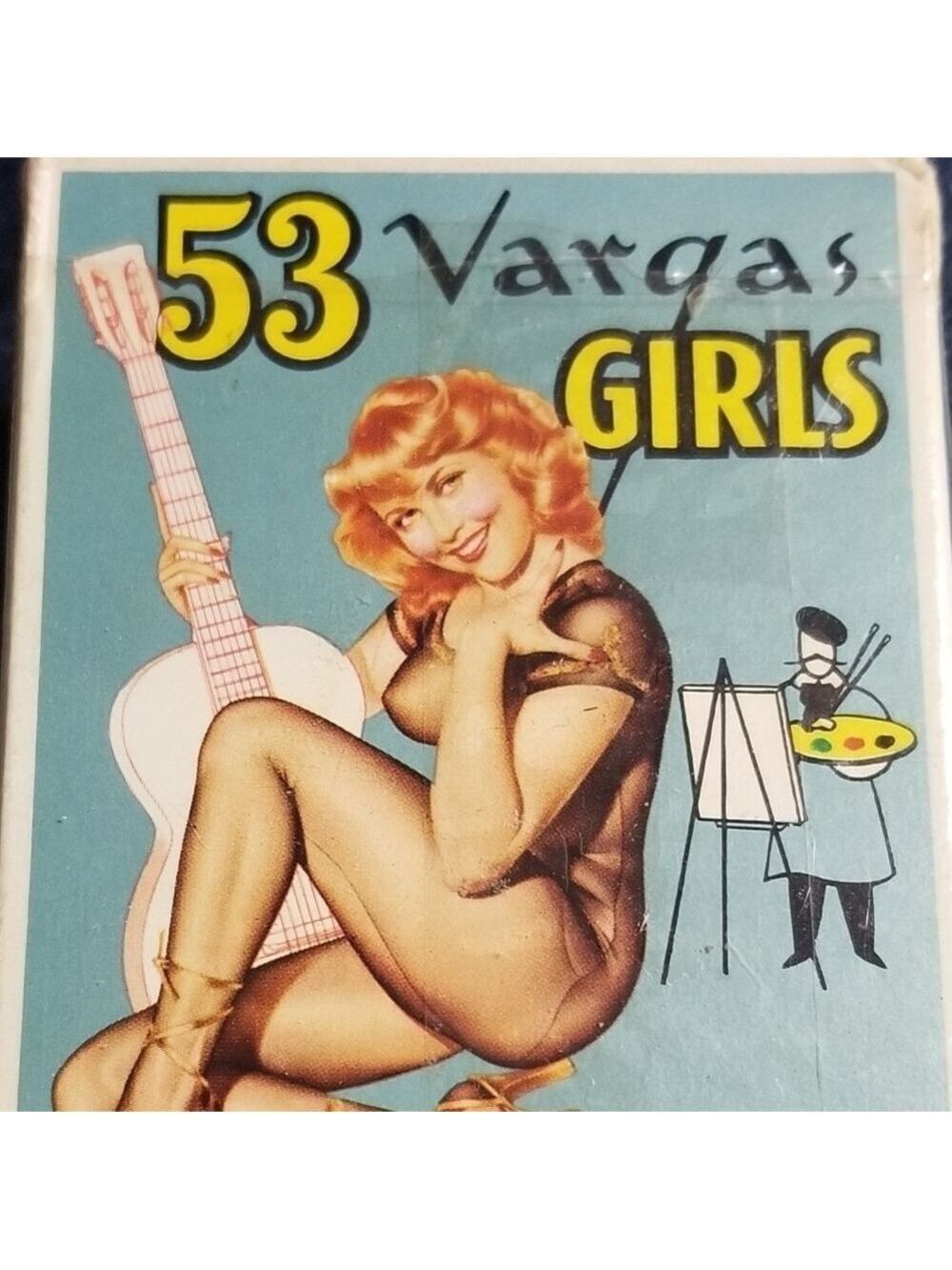 Vintage 53 Vargas Girls Playing Cards In Orig Cellophane Box Complete Deck by St